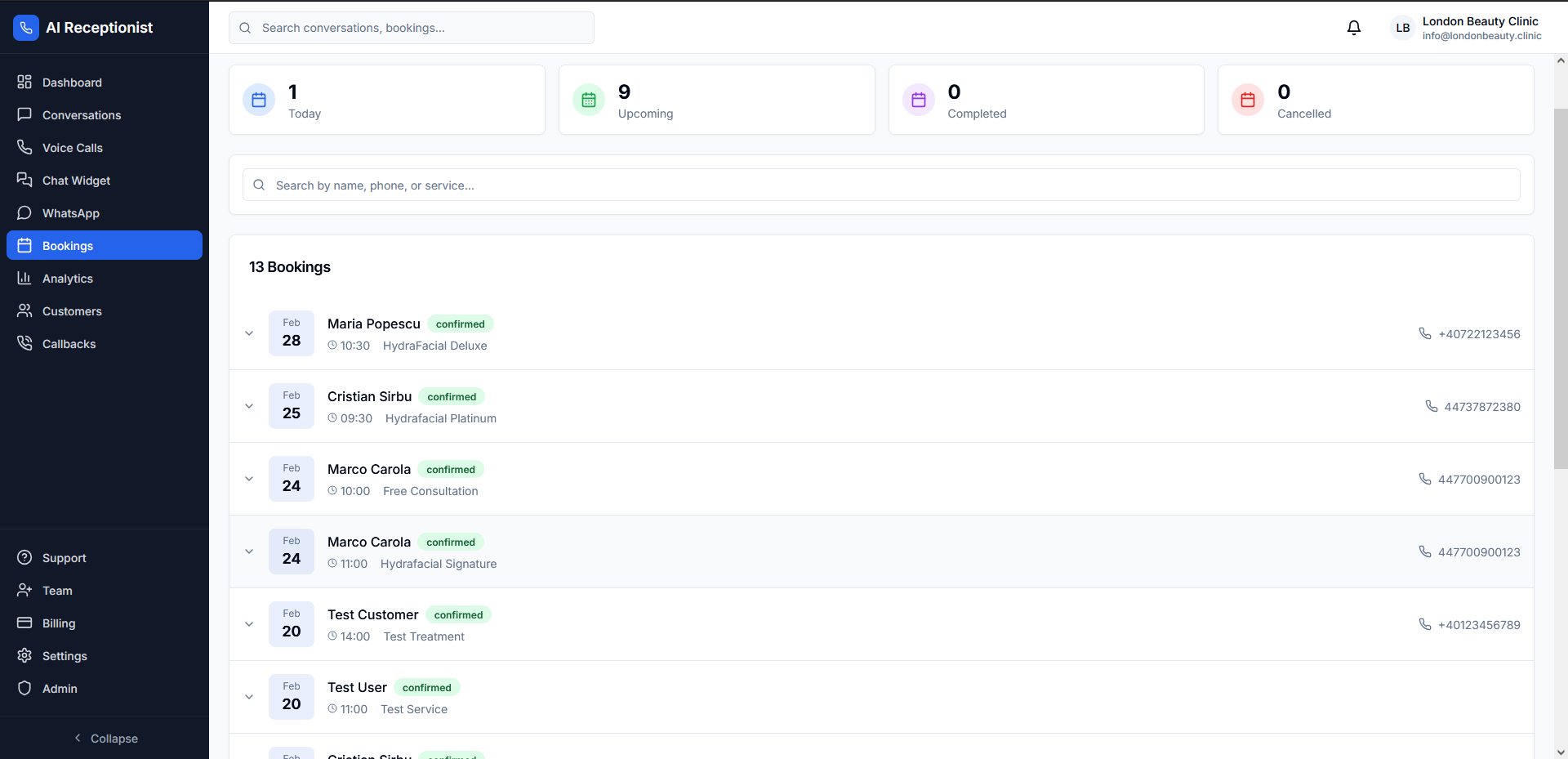 Rezervāciju pārvaldība